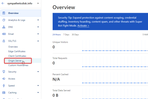 cloudflare ssl origin server